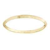 Om Laser Engraved Brass Kada Bangle Bracelet For Men