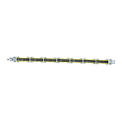 Geometric Designer 18K Gold Black Accents Stainless Steel Bracelet Men