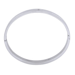 Classic American Diamond Cz Stainless Steel Kada Bangle Bracelet Men