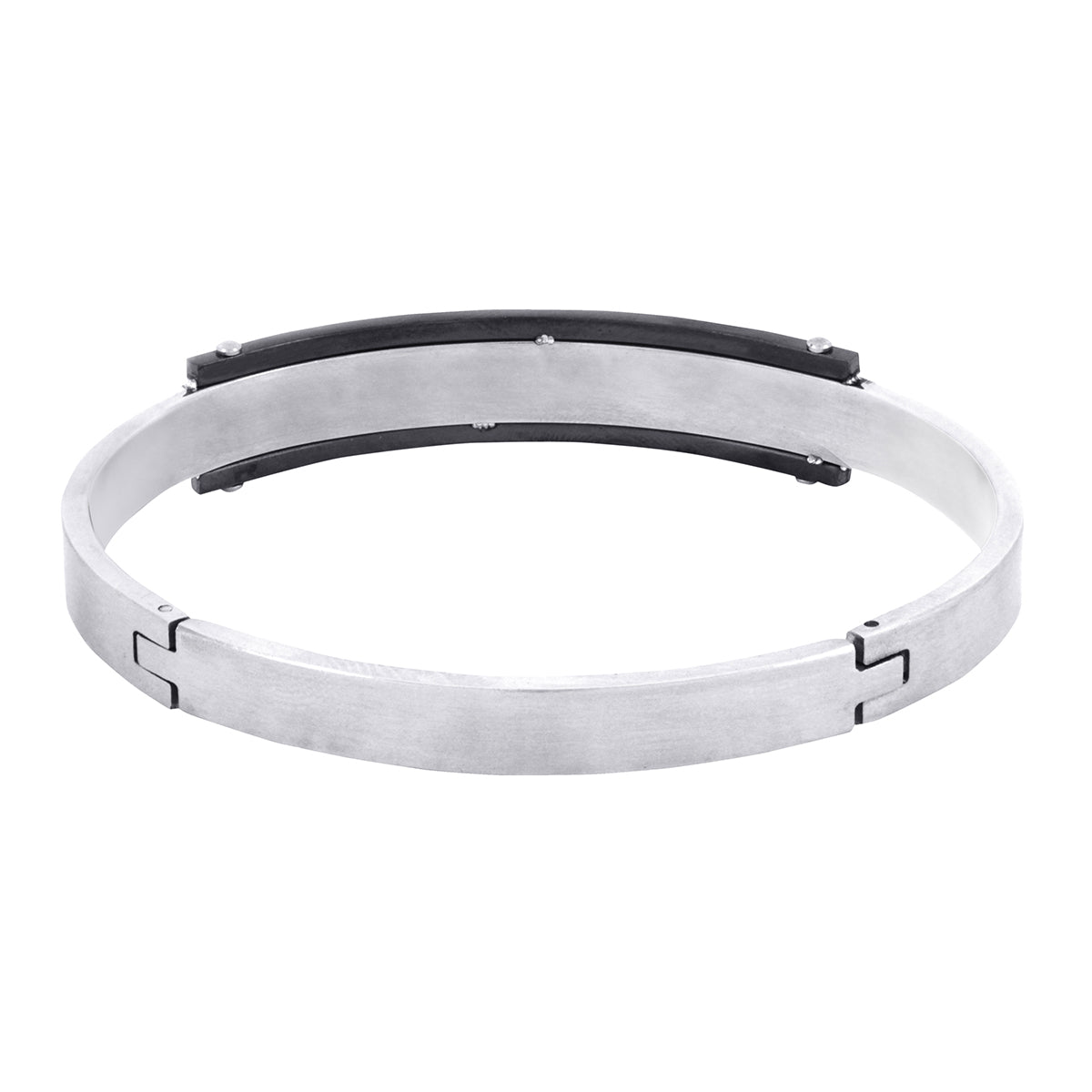 Wheat glossy silver plated 316l surgical stainless steel bracelet for boys  men  the jewelbox  2156956