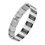 Italian 316L Stainless Steel Black Plated Bracelet For Men