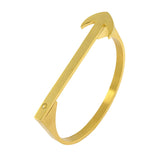 Designer Arrow 18K Gold Stainless Steel Bangle Cuff Kada Bracelet Men