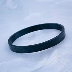 Designer Black Stainless Steel Bangle Kada Bracelet Men
