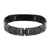 Stylish Designer Id Black 316L Stainless Steel Bracelet For Men