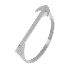 Designer Arrow Stainless Steel Openable Bangle Cuff Kada Bracelet Men