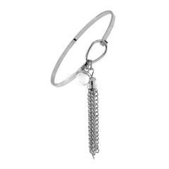 Stylish Delicate Dangling Brass Bangle Kada Cuff Bracelet Women Girls