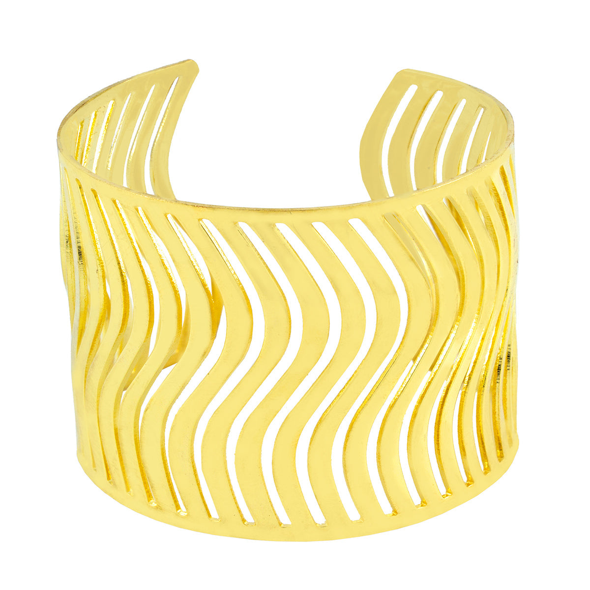Waves Cuff Party Statement Mesh Gold Cuff Kada Bangle Bracelet Women