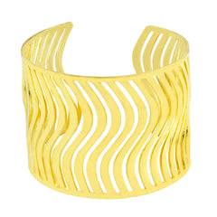 Waves Cuff Party Statement Mesh Gold Cuff Kada Bangle Bracelet Women