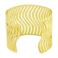 Waves Cuff Party Statement Mesh Gold Cuff Kada Bangle Bracelet Women