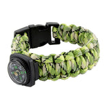 Green Compass Outdoor Camping Adventure Wrist Band Paracord Bracelet