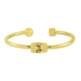 Designer 18K Gold Stainless Steel Cuff Kada Bangle Bracelet For Women