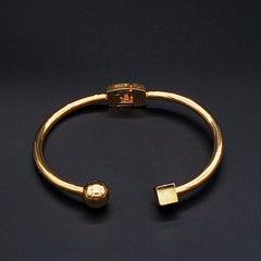 Designer 18K Gold Stainless Steel Cuff Kada Bangle Bracelet For Women