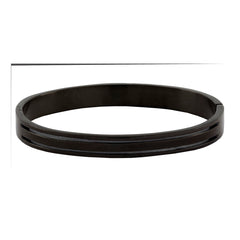 Designer Black Stainless Steel Kada Bangle Bracelet Men