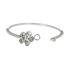 Flower Brass Openable Bangle Bracelet Cuff Kada For Women Girls