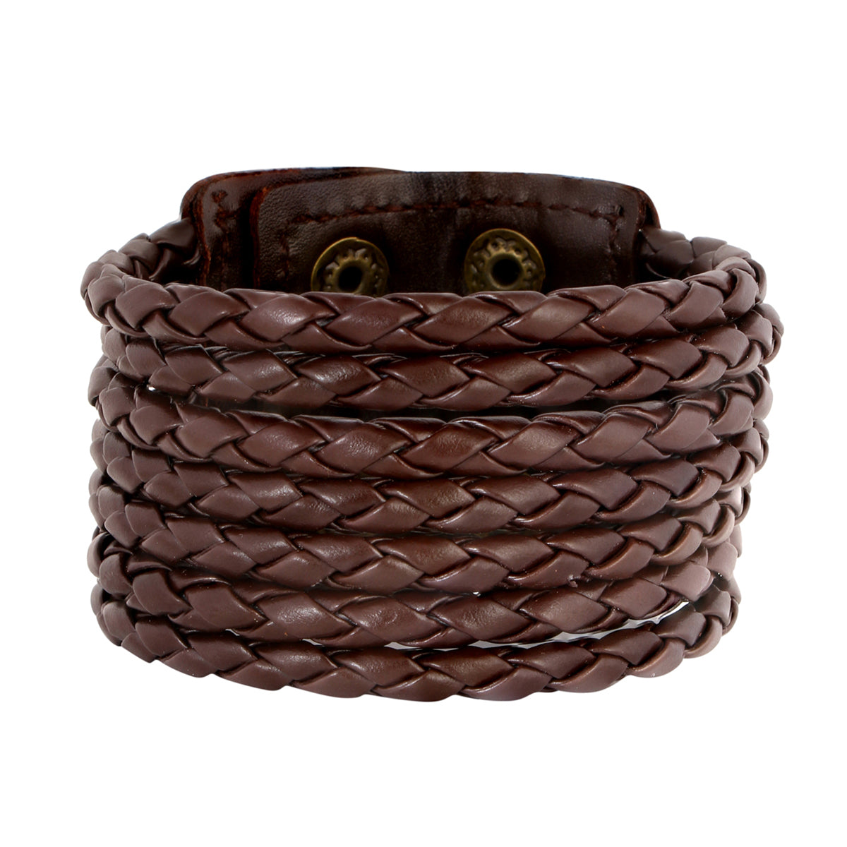 Stylish Rope Funky Genuine Handcrafted Brown Leather Bracelet Boys