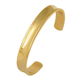 Glossy Gold 316L Stainless Steel Openable Cuff Kada Bracelet Men