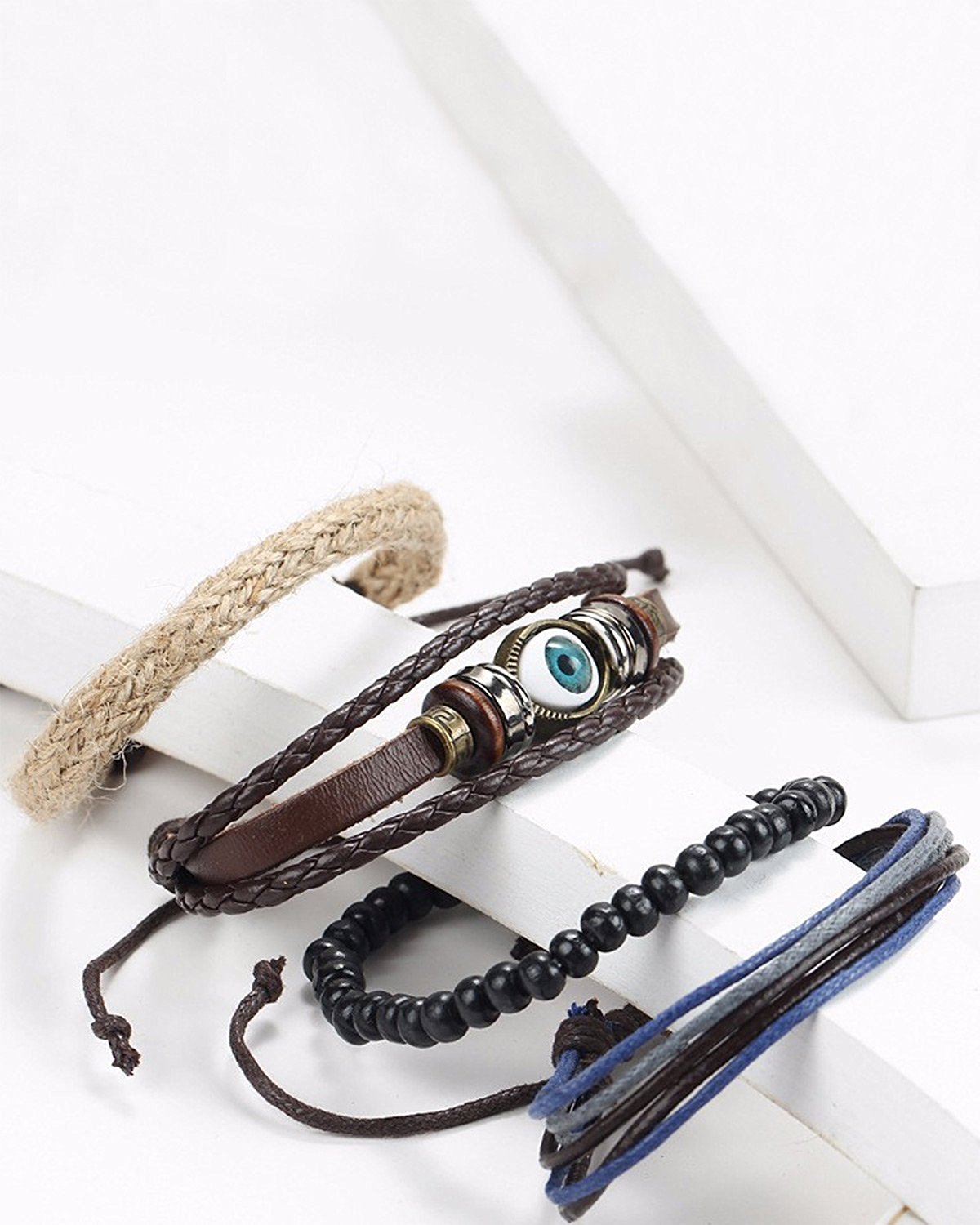 Custom Engraved Premium Quality Black Leather Bracelet with Stainless –  Myjewel India