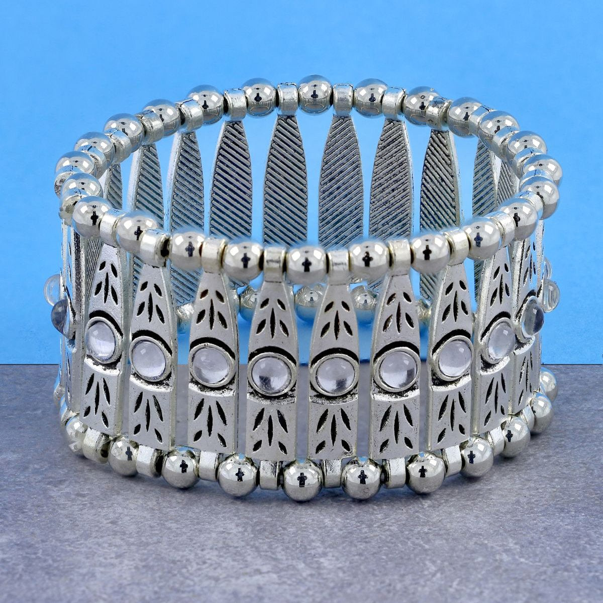 Patel Jewellers Love Forever Women's Fashionable Silver Cuff Bracelets :  Amazon.in: Jewellery