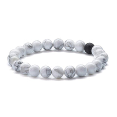 Howlite Lava Reiki Meditation Yoga Healing Beads Distance Bracelet