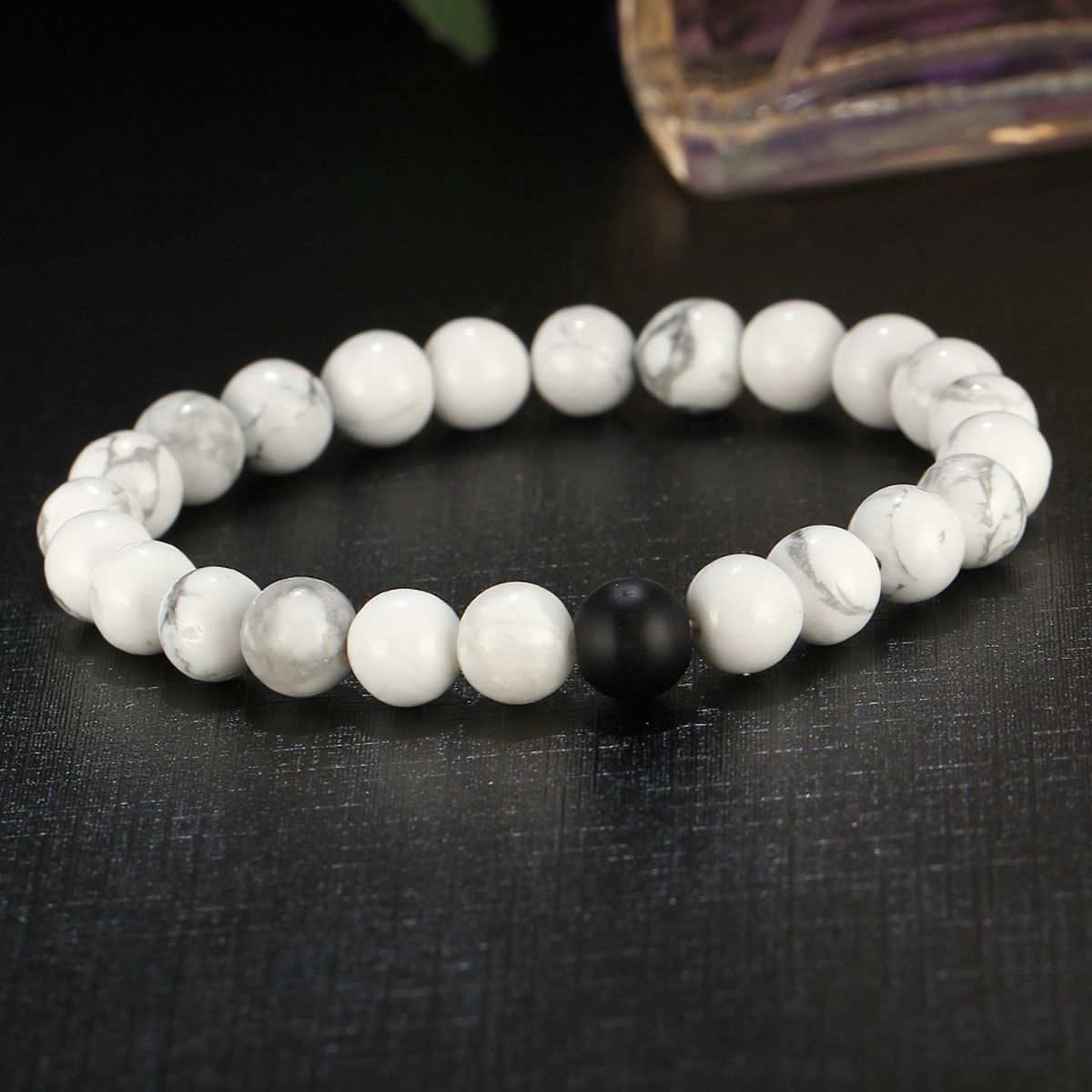 Howlite Lava Reiki Meditation Yoga Healing Beads Distance Bracelet