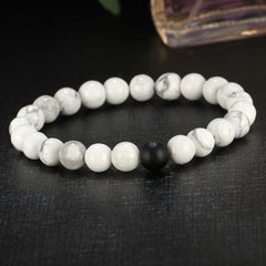 Howlite Lava Reiki Meditation Yoga Healing Beads Distance Bracelet