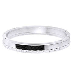 German Luxury Designer Black Solid 316L Stainless Steel Openable Men
