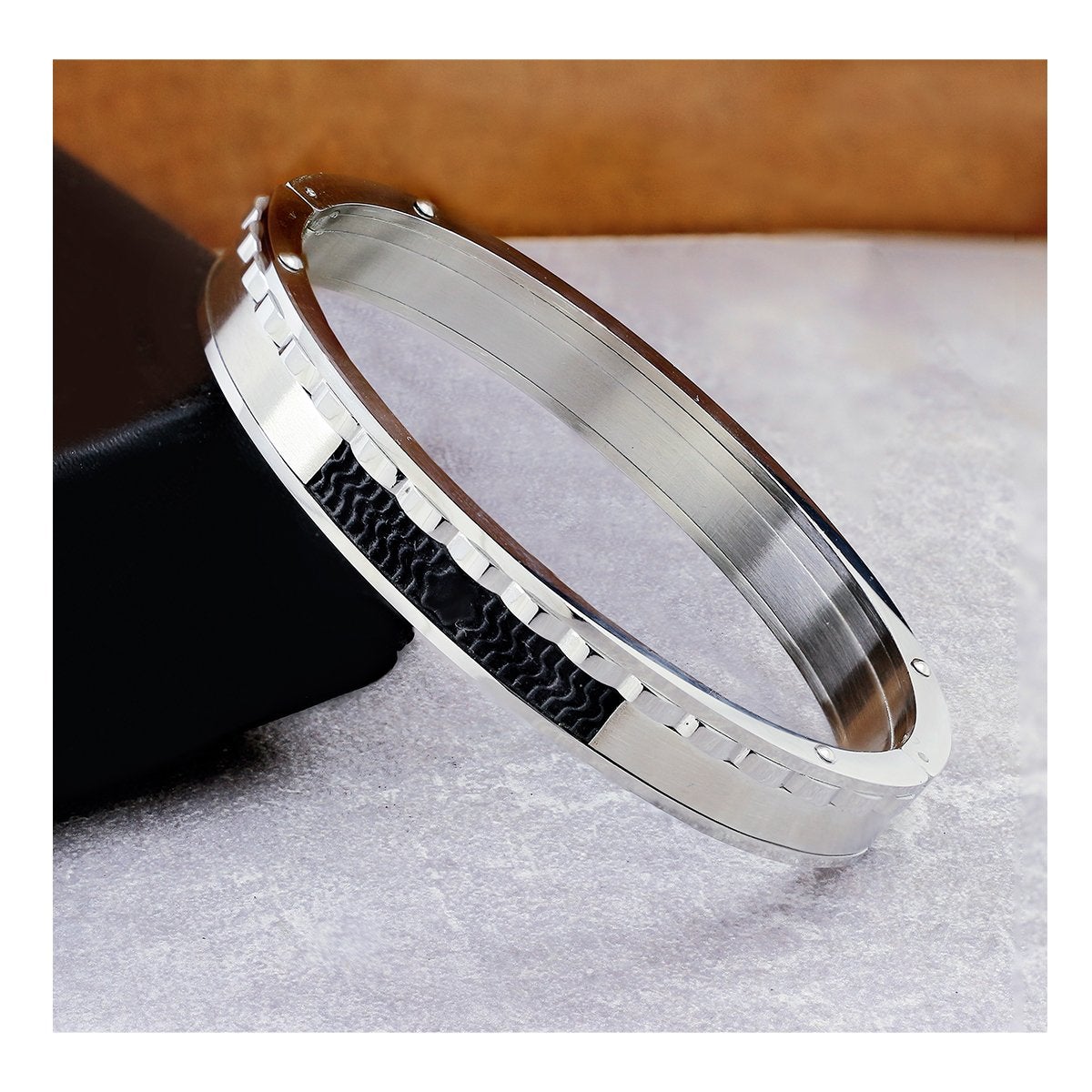 German Luxury Designer Black Solid 316L Stainless Steel Openable Men
