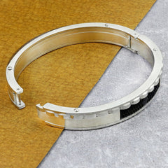 German Luxury Designer Black Solid 316L Stainless Steel Openable Men