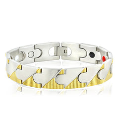 Stainless Steel Magnet Health Care Therapy Bio Energy Bracelet Men
