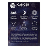 Cancer Constellation Zodiac Star Leather Wrist Band Strand Bracelet