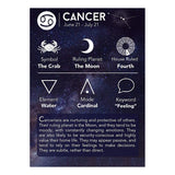 Cancer Constellation Zodiac Star Copper Leather Wrist Band Bracelet