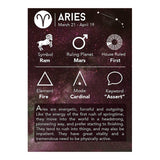 Aries Constellation Zodiac Star Copper Leather Wrist Band Bracelet