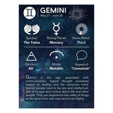 Gemini Constellation Zodiac Star Copper Leather Wrist Band Bracelet