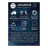 Aquarius Constellation Zodiac Star Copper Leather Wrist Band Bracelet