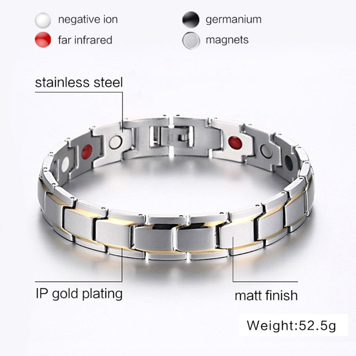 Pure Copper Magnetic Bio Energy Bracelets & Bangles for Women Healing Magnet  Bracelet Blood Pressure Female Jewelry Wholesale - AliExpress