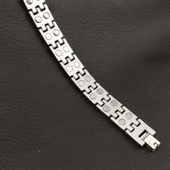 Gold Stainless Steel Magnet Health Care Therapy Bio Energy Bracelet
