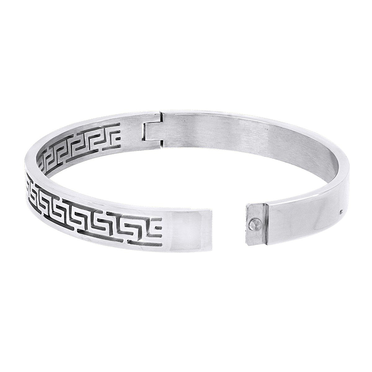 Ziras Benjomia Men's Silver Bracelet Kada Price in India - Buy Ziras  Benjomia Men's Silver Bracelet Kada online at undefined