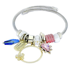 Trendy Stylish Charms Pandora Dream Catcher Star Blue Bracelet Women