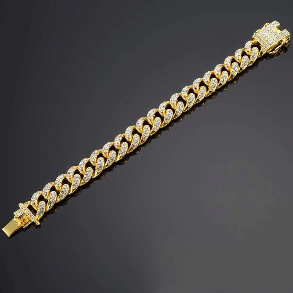Chunky Heavy 32mm width USA Men's Gold Filled Bracelet 316L Stainless Steel  Bracelets & Bangles Boys Punk Hip Hop Jewelry Gifts | Wish