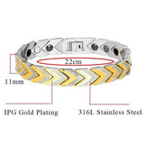 Stainless Steel Health Care Magnet Therapy Bio Energy Bracelets