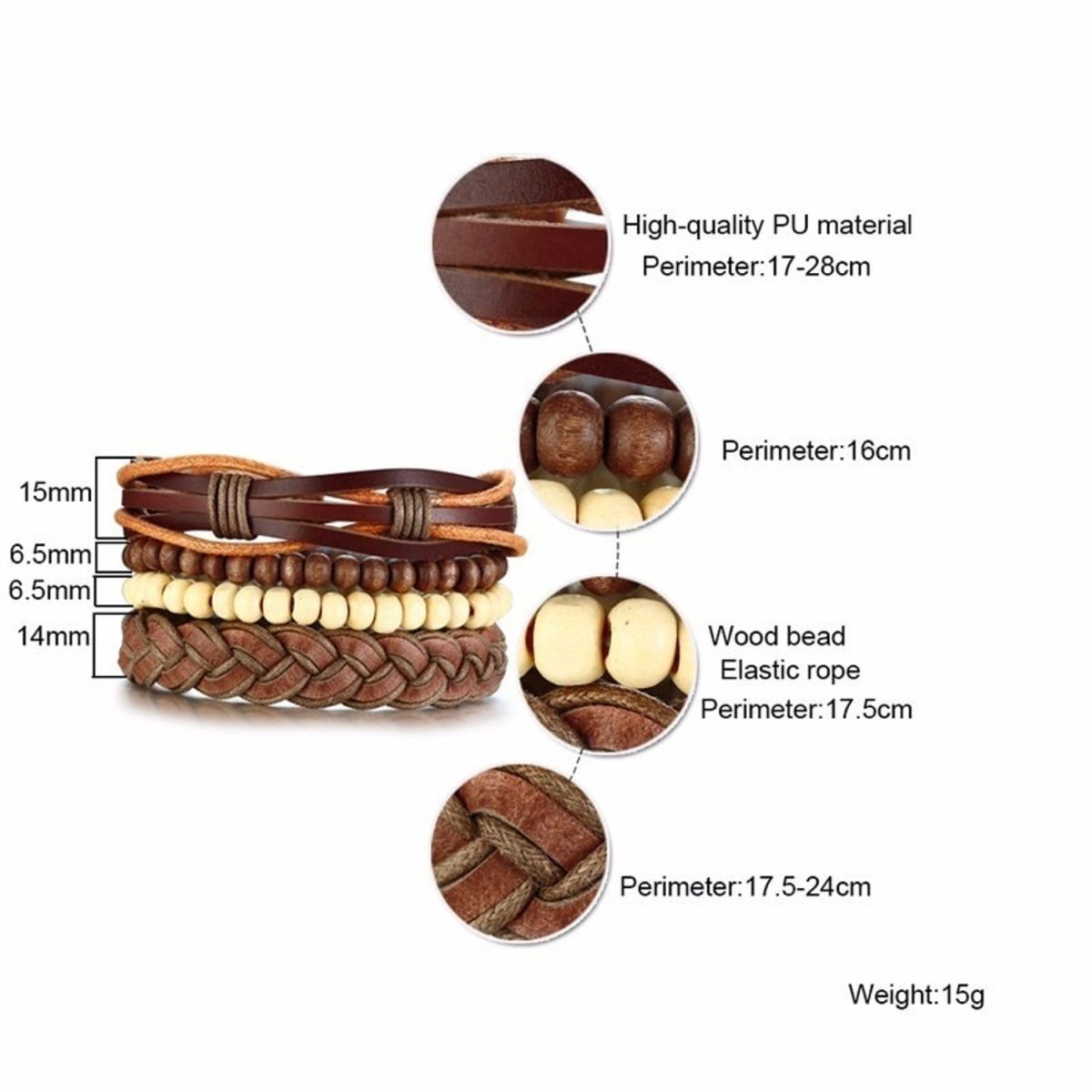 34 Different Types Of Bracelets Which Will Make You Look Stunning | Leather  bracelet, Leather wrap bracelet, Leather jewelry