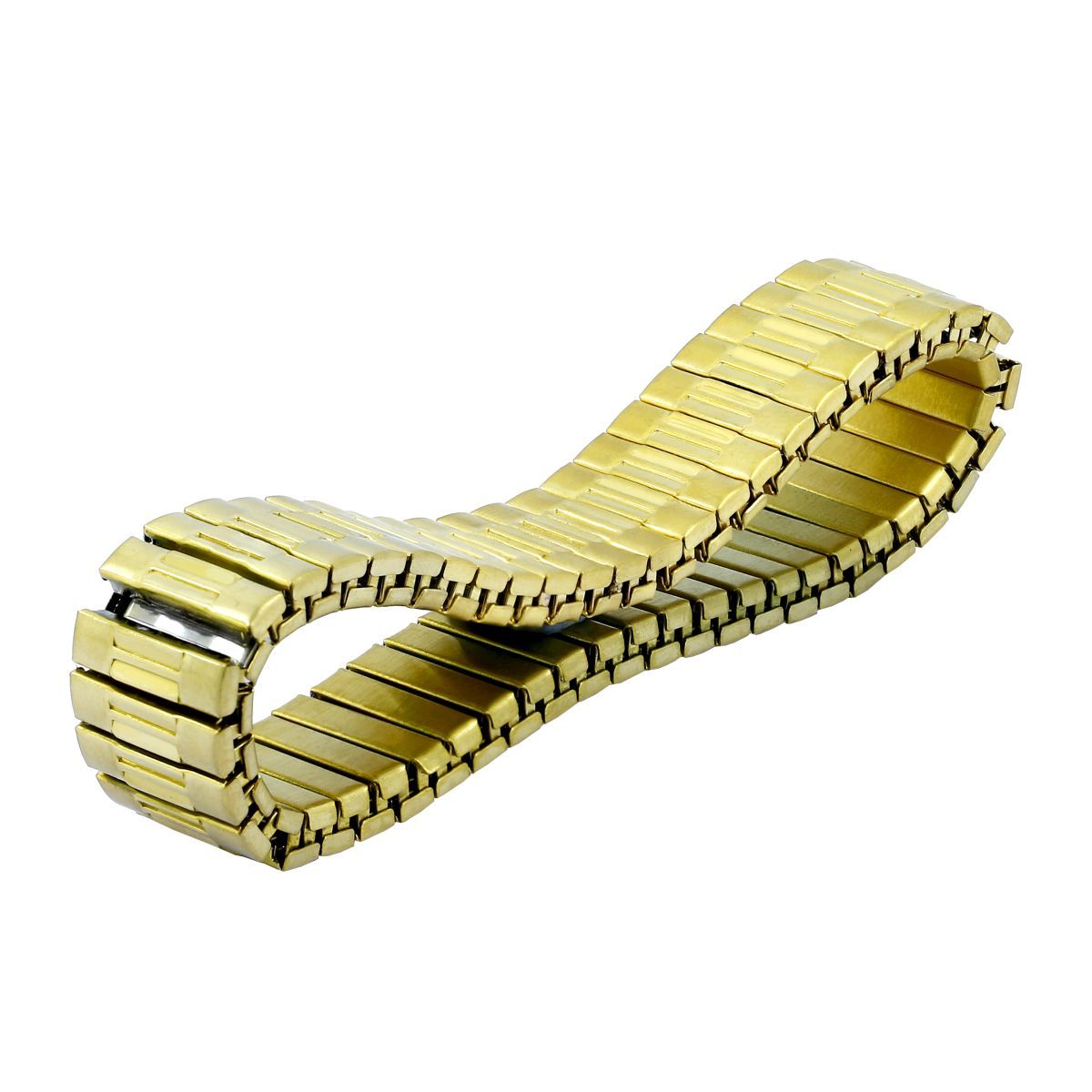 Watch Strap Stretch 18K Gold 316L Stainless Steel Bracelet For Men