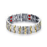 Stainless Steel Magnet Magnetic Health Care Therapy Energy Bracelet
