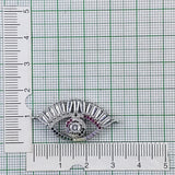 Evil Eye Nazariya Baguette Cubic Zirconia American Diamond Centre Pcs For Women
