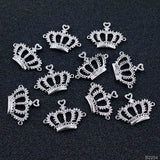 Silver Princess Crown Cubic Zirconia American Diamond Centre Pcs For Women