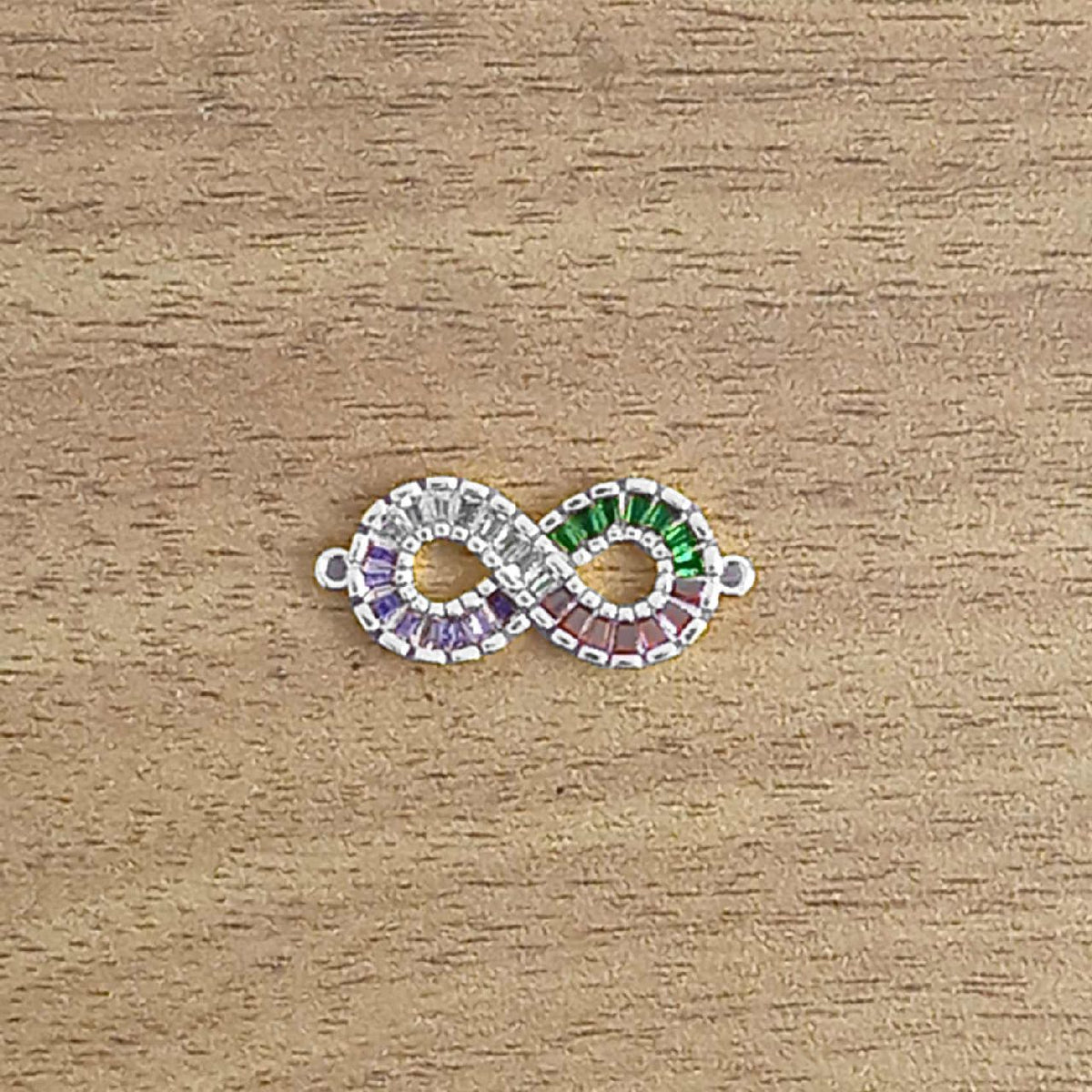 Infinity Love Colorful Rainbow Diamond Pendant For Women