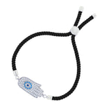 Black Thread Hamsa Turkish Evil Eye Bracelet For Women
