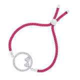 Pink Thread Butterfly Bracelet For Women