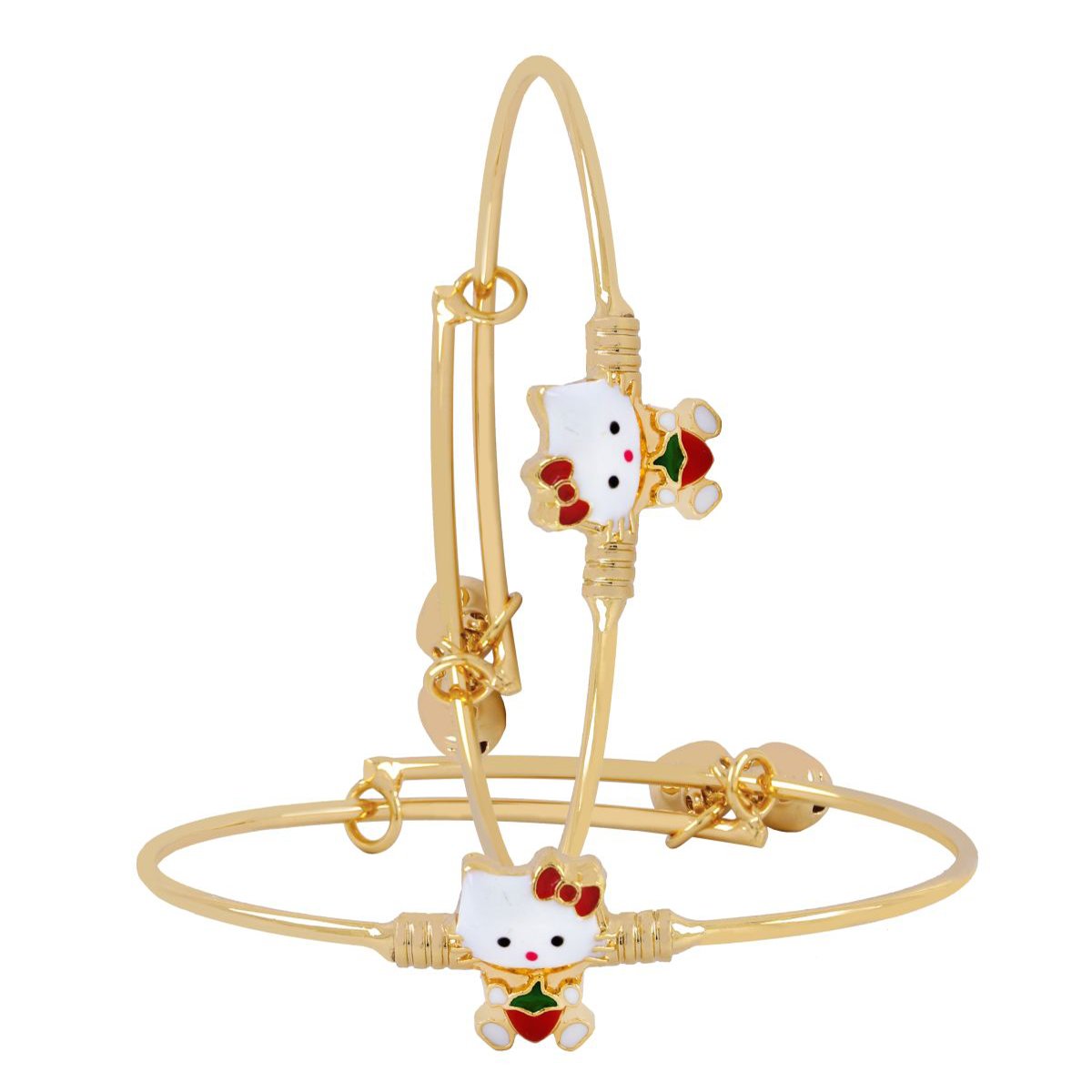 Hello Kitty Gold Closed Kada For Women