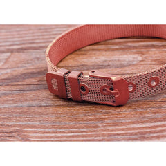 Mesh Belt Buckle Rose Gold Stainless Steel Adjustable Bracelet